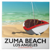 Zuma Beach LA Rail Beach Poster Fliese (Vorderseite)