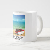 Zuma Beach LA Rail Beach Poster Jumbo-Tasse (Vorderseite Rechts)
