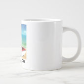 Zuma Beach LA Rail Beach Poster Jumbo-Tasse (Rechts)