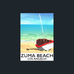 Zuma Beach LA Rail Beach Poster Leinwanddruck<br><div class="desc">Zuma Beach LA Rail Vintages Strandposter im traditionellen Stil.</div>