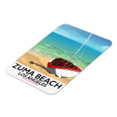 Zuma Beach LA Rail Beach Poster Magnet (Linke Seite)