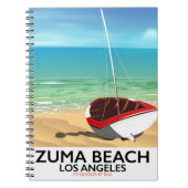 Zuma Beach LA Rail Beach Poster Notizblock (Vorderseite)