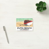 Zuma Beach LA Rail Beach Poster Post-it Klebezettel (Büro)