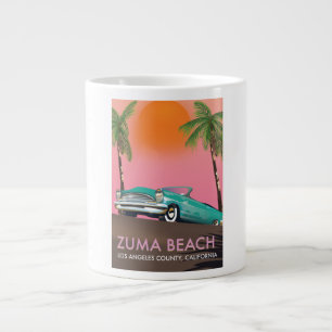 Zuma Beach Los Angeles County Kalifornien Jumbo-Tasse