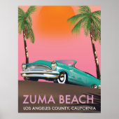 Zuma Beach Los Angeles Landkreis Kalifornien Poster (Vorne)
