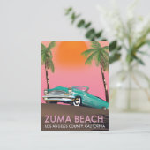 Zuma Beach Los Angeles Landkreis Kalifornien Postkarte (Stehend Vorderseite)