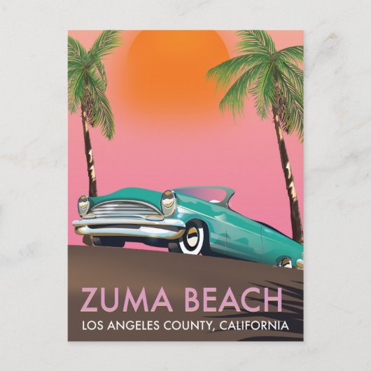 Zuma Beach Los Angeles Landkreis Kalifornien Postkarte (Vorderseite)