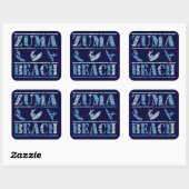Zuma Beach Quadratischer Aufkleber (Blatt)