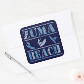 Zuma Beach Quadratischer Aufkleber (Umschlag)