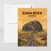 Zuma Rock, Madalla, Niger Postkarte (Vorne/Hinten)