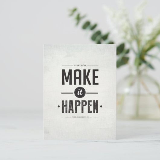 Zumachen - Postkarte (Stehend Vorderseite)