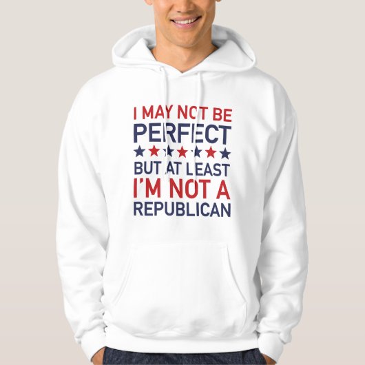 Zumindest bin ich kein Republikaner Hoodie (Vorderseite)
