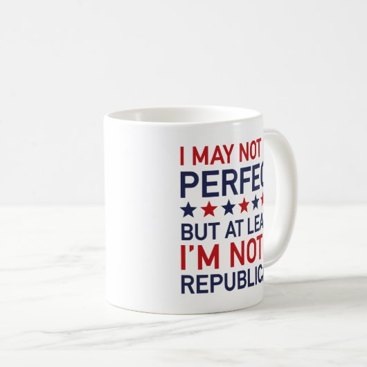 Zumindest bin ich kein Republikaner Kaffeetasse (VorderseiteRechts)
