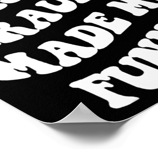 Zumindest durch mein Trauma habe ich mich für psyc Poster (Ecke)