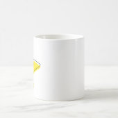 Zumindest hast du versucht - gelber Stern Kaffeetasse (Mittel)