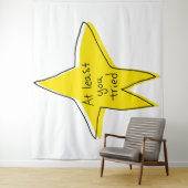 Zumindest hast du versucht - gelber Stern Wandteppich (Beispiel)