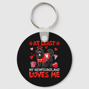 Zumindest liebt mein Neufundländer mich am Valenti Schlüsselanhänger