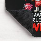 Zumindest liebt mich der Cavalier King Charles Spa Mousepad (Ecke)