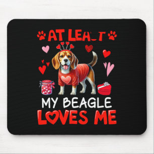 Zumindest mein Beagle, der mich Valentins Single l Mousepad