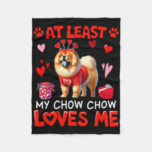 Zumindest mein Chow-Chow-Hund liebt mich Valentins Fleecedecke