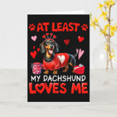Zumindest mein Dachshund, der mich am Valentinstag Karte (Gelbe Blume)