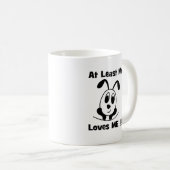 Zumindest mein Hund Liebe mir Kaffeetasse (VorderseiteRechts)