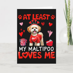Zumindest mein Maltipoo, der mich liebt, Valentins Karte