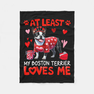Zumindest meine Boston-Terrier, die mich Valentins Fleecedecke