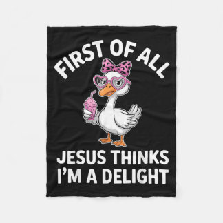 Zunächst denkt Jesus, ich bin ein Entzückendes Des Fleecedecke