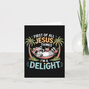 Zunächst denkt Jesus, ich bin eine Freude Grafik Karte