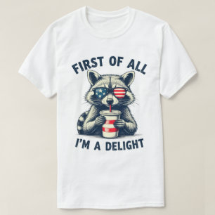 Zunächst einmal bin ich ein entzückender Waschbär T-Shirt