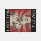 Zunächst einmal bin ich ein wunderschöner Raccoon- Fleecedecke (Vorderseite (Horizontal))