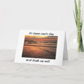 ZUNÄCHST IN MEINEM UND IN MEINEM HERZEN VERMISSTEN KARTE (Vorderseite)