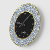 Zünddiamanten Große Wanduhr (Winkel)