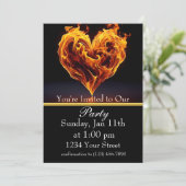 Zünde deine Nacht mit uns an! Einladung (Stehend Vorderseite)