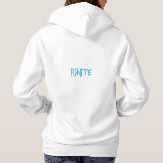 Zünde, zerschmettere mich. hoodie (Rückseite)