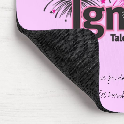 Zünden Sie an! NY rosa Mousepad (Ecke)