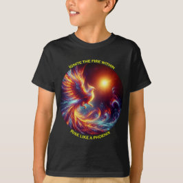 Zünden Sie die Feuer im Aufstieg wie ein Phönix Ki T-Shirt