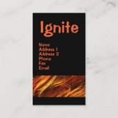 Zünden Sie Visitenkarte an (Rückseite)