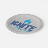 Zündpapierplatte Pappteller (Schrägansicht)