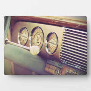"Zündung" Antikes Auto Klassische Autos Innenraum Fotoplatte