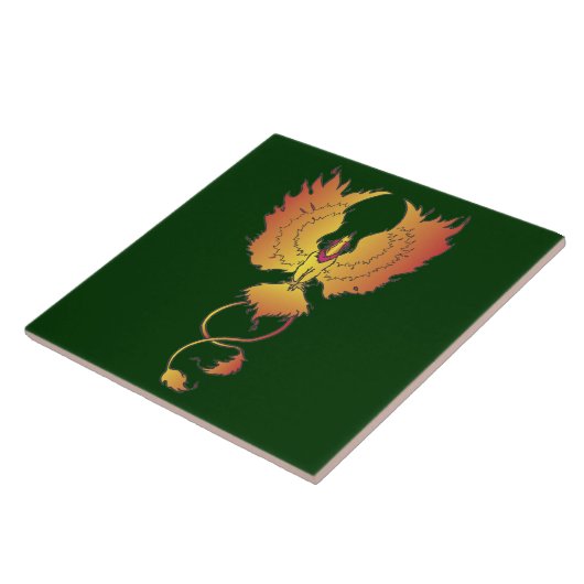 Zunehmende Phoenix Dekorative Akzente Tile Fliese (Seite)