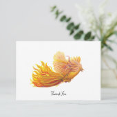 Zunehmende Phoenix-Vogeltäuschung Dankeskarte (Stehend Vorderseite)