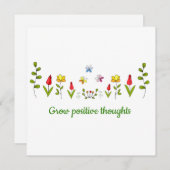 Zunehmende positive Gedanken Blume (Vorne/Hinten)