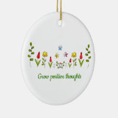 Zunehmende positive Gedanken Blume Keramik Ornament (Rechts)