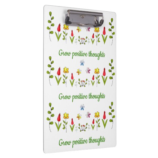 Zunehmende positive Gedanken Blume Klemmbrett (Rechts)