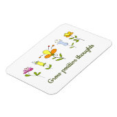 Zunehmende positive Gedanken Blume Magnet (Linke Seite)
