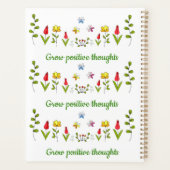 Zunehmende positive Gedanken Blume Planer (Rückseite)