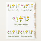 Zunehmende positive Gedanken Blume Planer (Rückseite)