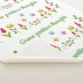 Zunehmende positive Gedanken Blume Sherpadecke (3/4)